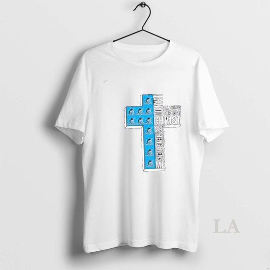 Original I Can Do All Things Through Christ Who Strengthens Me Miami Marlins Baseball Cross - clothing by TeeHivey.com