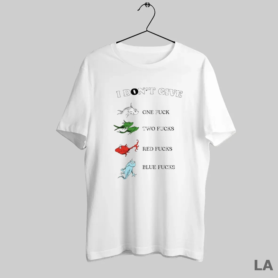 Original I Dont Give Fish One Fuck Two Fucks Red Fuck Blue Fuck - clothing by TeeHivey.com