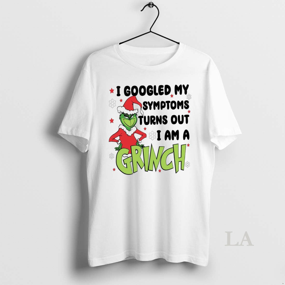 Original I Googled My Symptoms Funny Turns Out Im Grinch Christmas White - clothing by TeeHivey.com