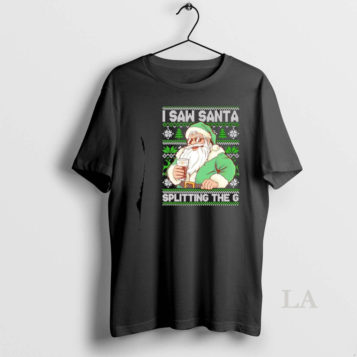 Original I Saw Santa Splitting The G Guinness Christmas Ugly - clothing by TeeHivey.com