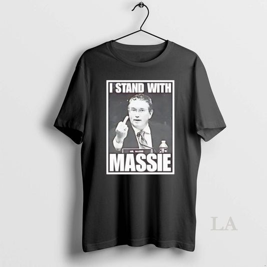 Original I Stand With Mr Massie Middle Finger