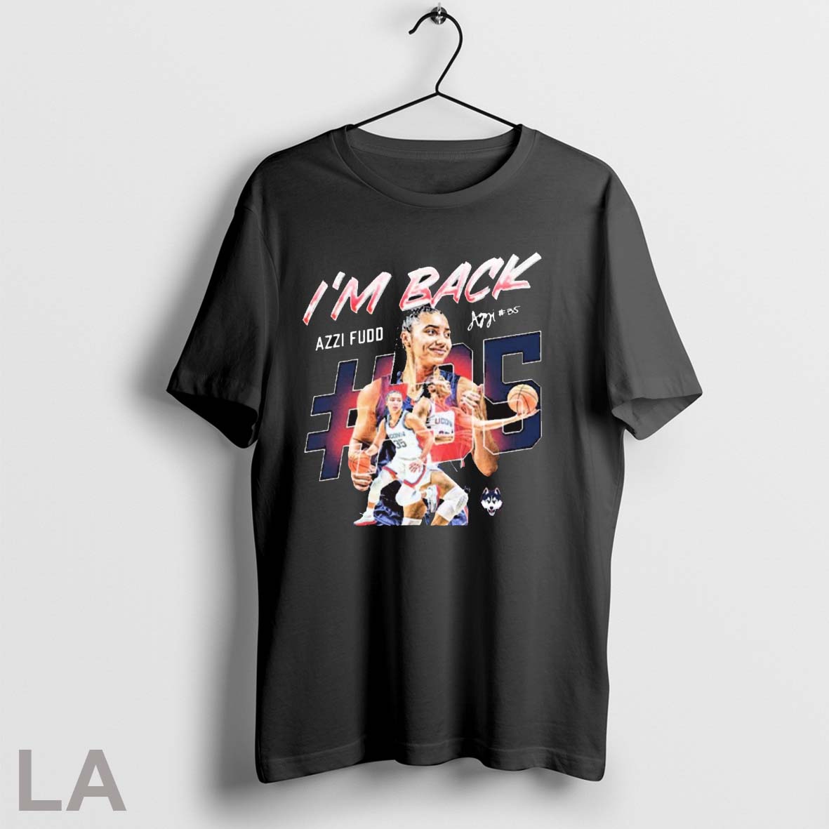 Original Im Back Azzi Fudd Uconn Huskies Basketball Ncaa Signature - clothing by TeeHivey.com