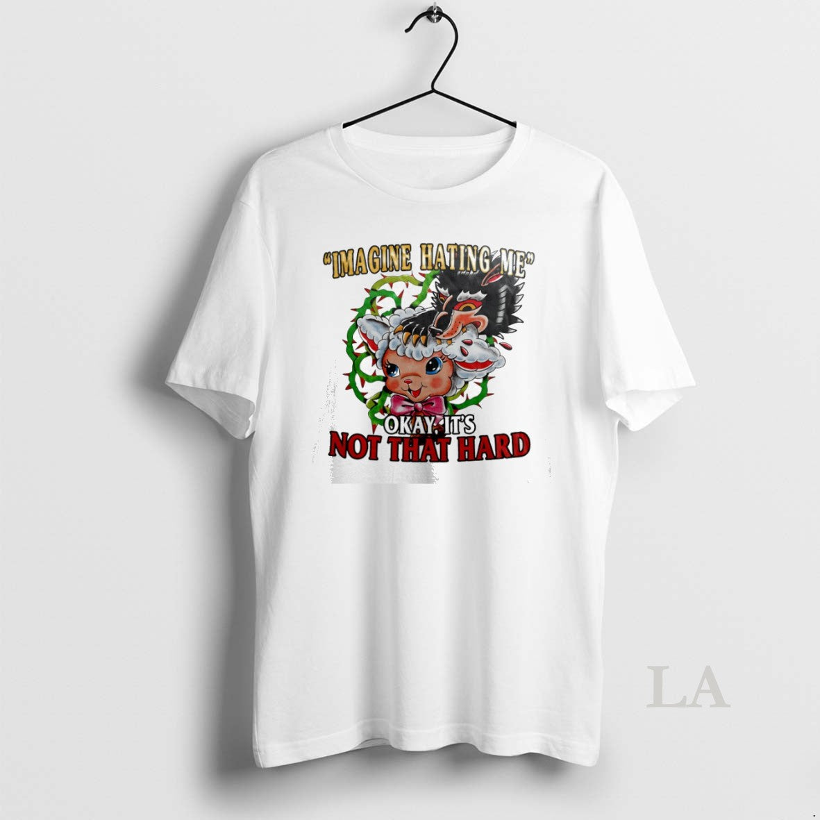 Original Imagine Hating Me Okay Its Not That Hard Wolf And Sheep - clothing by TeeHivey.com