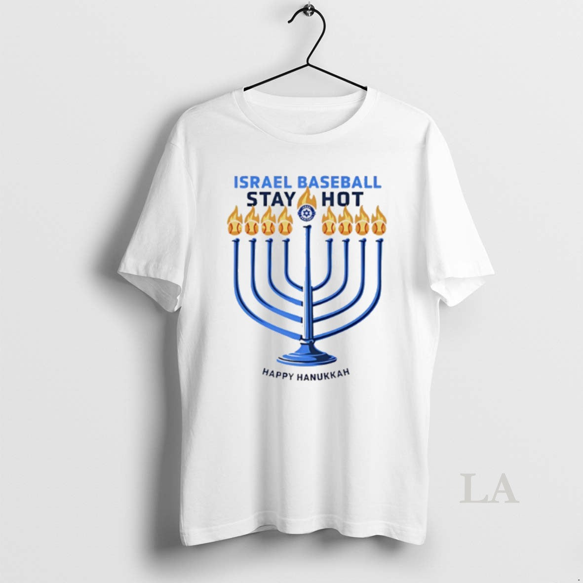 Original Israel Baseball Stay Hot Happy Hanukkah - clothing by TeeHivey.com