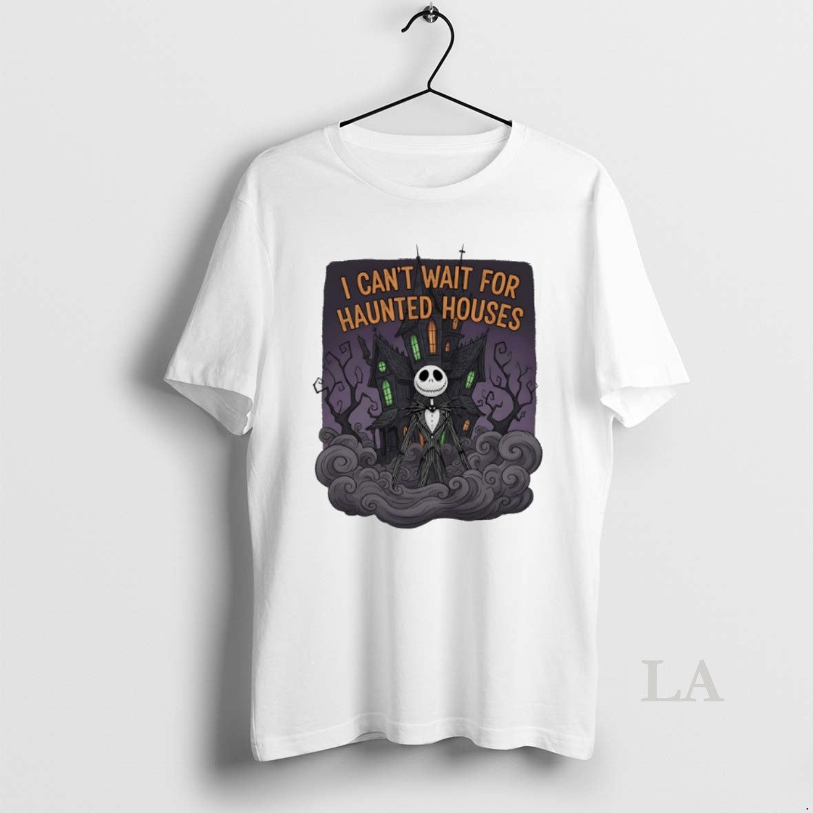 Original Jack Skellington I Cant Wait For Haunted Houses Halloween - clothing by TeeHivey.com