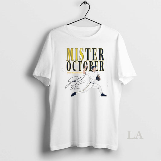 Original Jacob Misiorowski Mister October Milwaukee Brewers Baseball Signature - clothing by TeeHivey.com