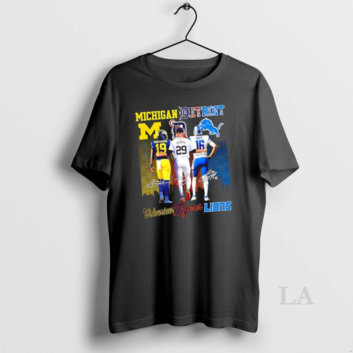 Original Jared Goff Detroit Lions X Tarik Skubal Detroit Tigers X Roman Wilson Michigan Wolverines - clothing by TeeHivey.com