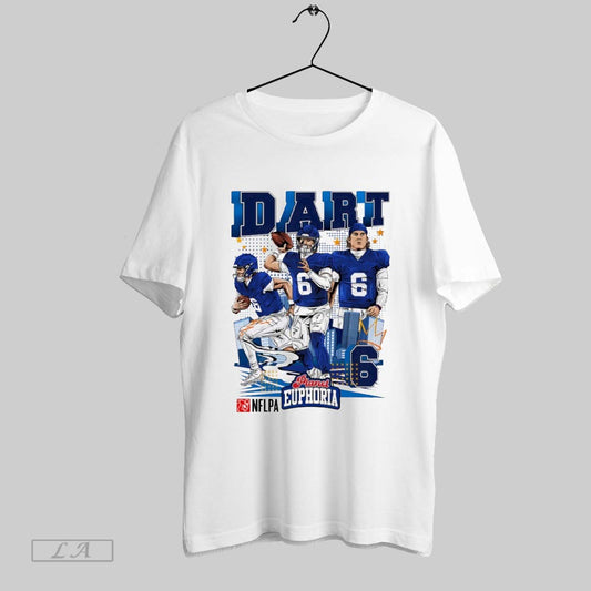 Original Jaxson Dart 6 New York Giants Football Comic - clothing by TeeHivey.com
