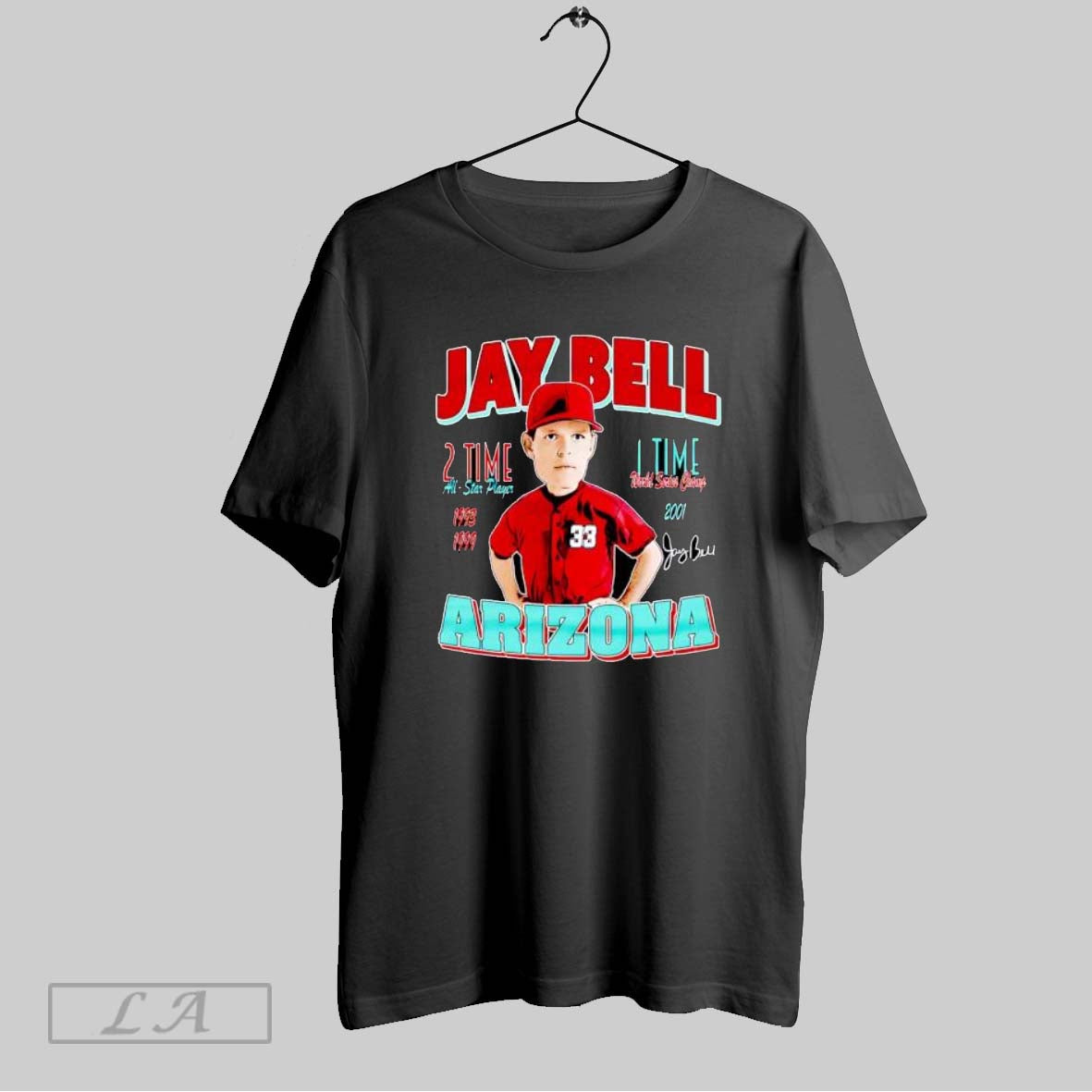Original Jay Bell Arizona Comic 2 Time All Star Player T Shirt