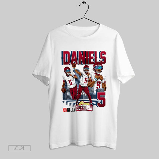 Original Jayden Daniels 5 Washington Commanders Football Comic - clothing by TeeHivey.com