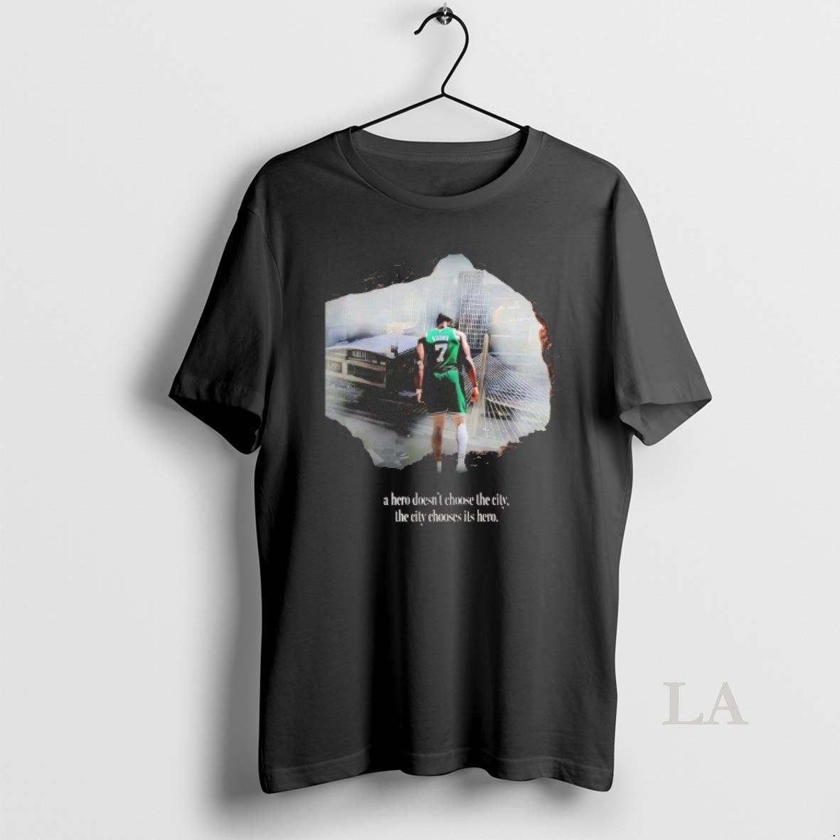 Original Jaylen Brown A Hero Doesnt Choose The City Chooses Its Hero - clothing by TeeHivey.com