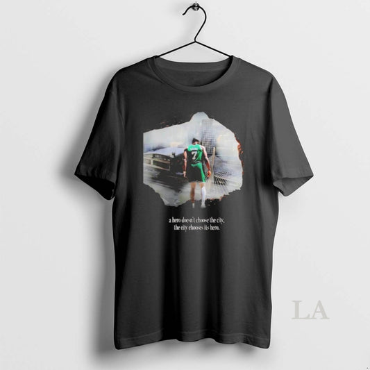 Original Jaylen Brown A Hero Doesnt Choose The City Chooses Its Hero - clothing by TeeHivey.com