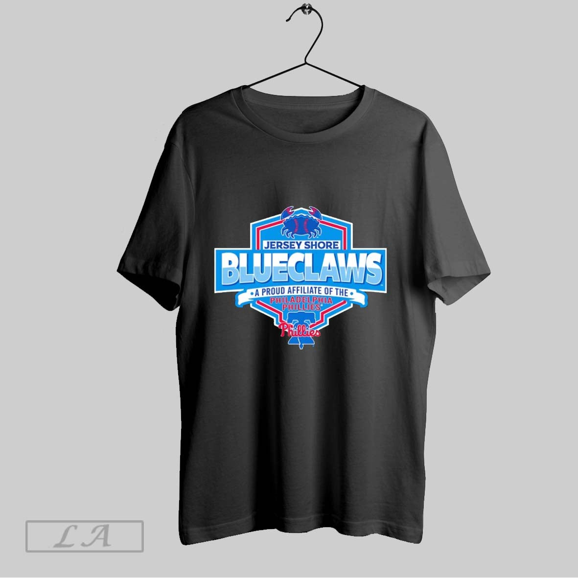 Original Jersey Shore Blueclaws A Proud Affiliate Of The Philadelphia Phillies Crab Logo