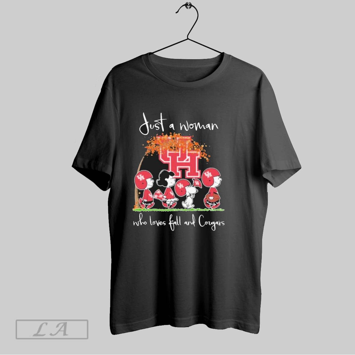 Original Just A Woman Who Loves Fall And Houston Cougars X The Peanuts Walking - clothing by TeeHivey.com