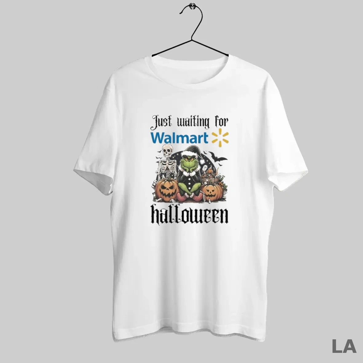 Original Just Waiting For Walmart Santa Grinch Halloween 2025 - clothing by TeeHivey.com
