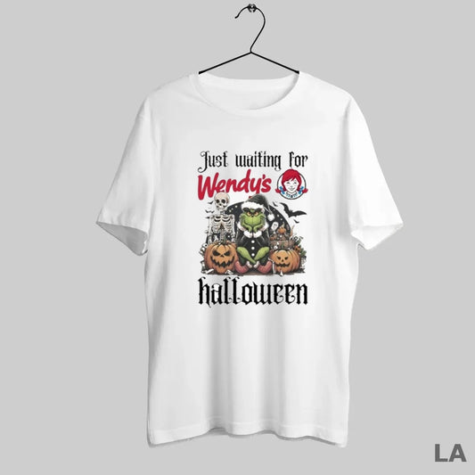 Original Just Waiting For Wendys Santa Grinch Halloween 2025 - clothing by TeeHivey.com