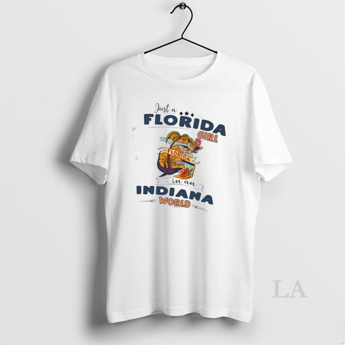 Original Just A Florida Girl In A Indiana World Map
