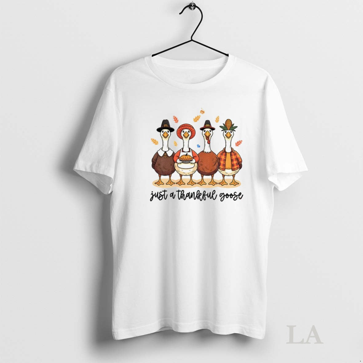 Original Just A Thankful Goose Friendsgiving Thanksgiving - clothing by TeeHivey.com