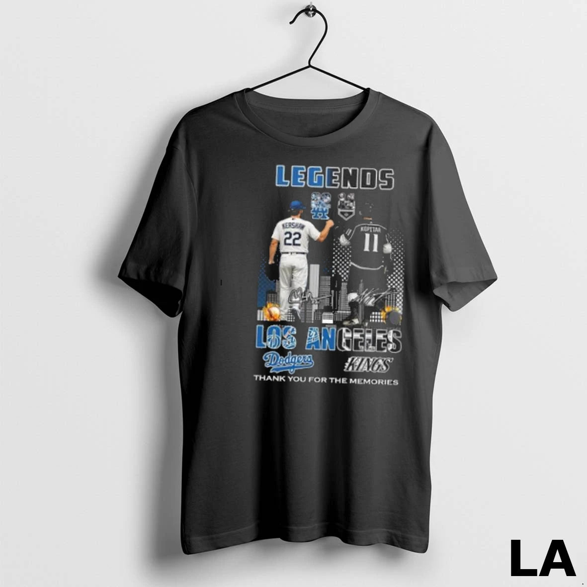 Original Kershaw Los Angeles Dodgers And Kopitar Los Angeles Kings Legends Signatures Thank You For
