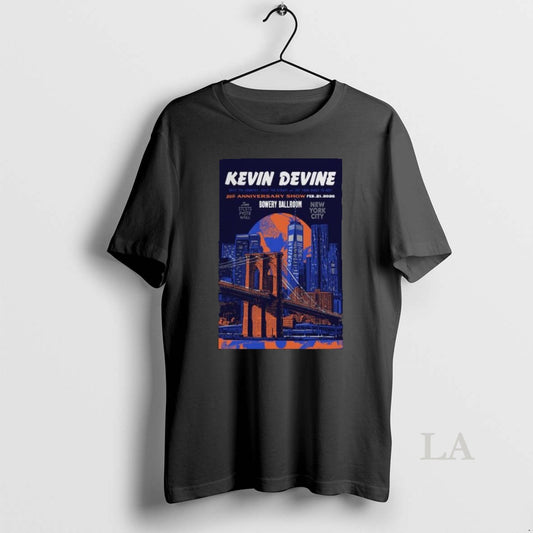 Original Kevin Devine February 21 2026 Bowery Ballroom New York City Concert Long Sleve - clothing by TeeHivey.com
