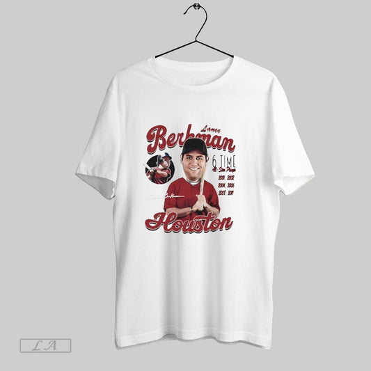 Original Lance Berkman Houston Comic 6 Time All Star Player T Shirt