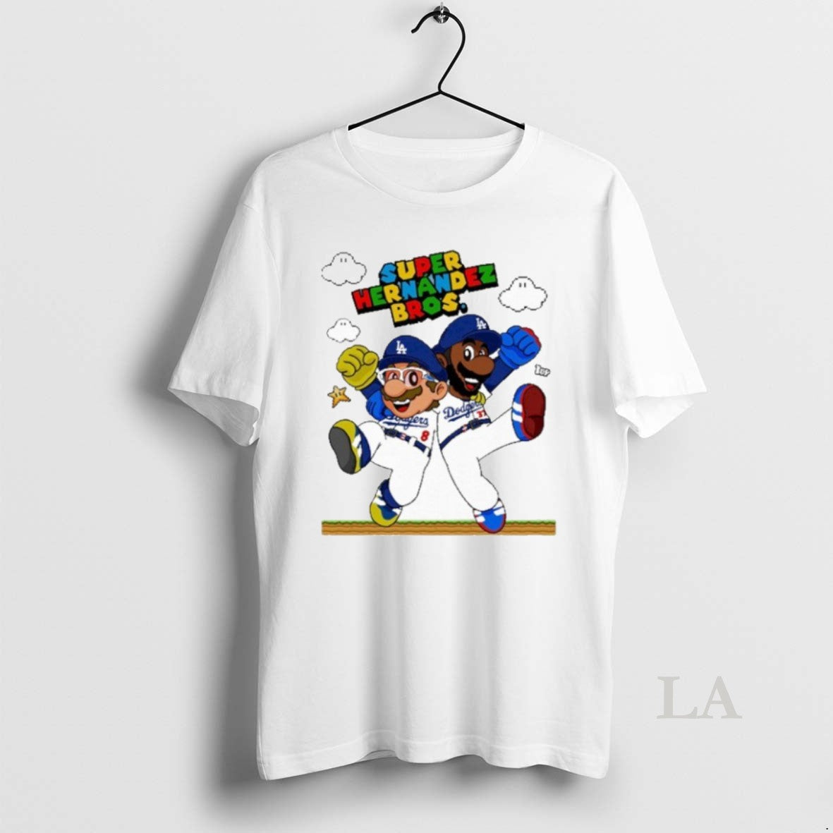 Original Lets Go Dodgers Super Hernandez Bros New - clothing by TeeHivey.com