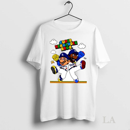 Original Lets Go Dodgers Super Hernandez Bros - clothing by TeeHivey.com