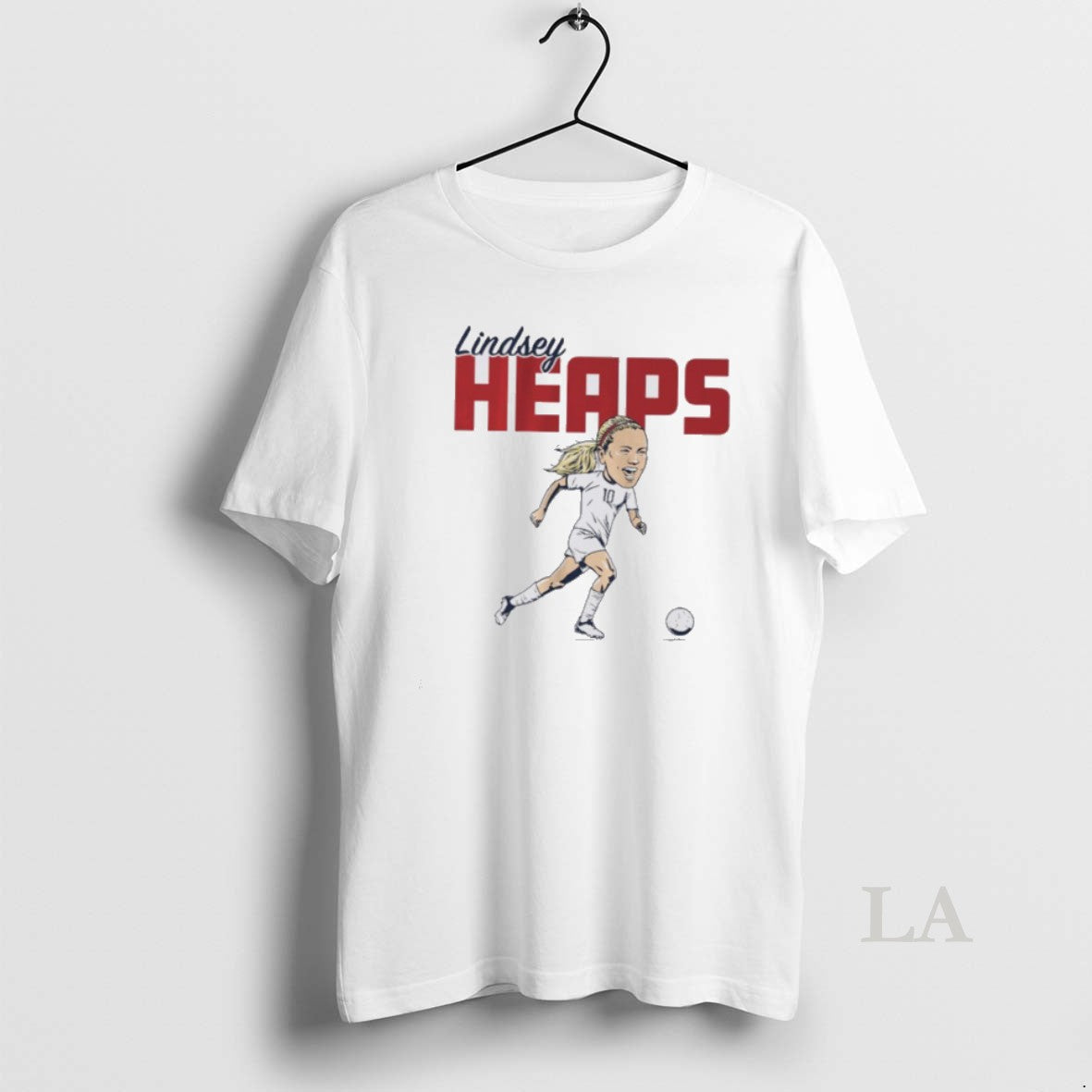 Original Lindsey Heaps Usa Soccer Caricature
