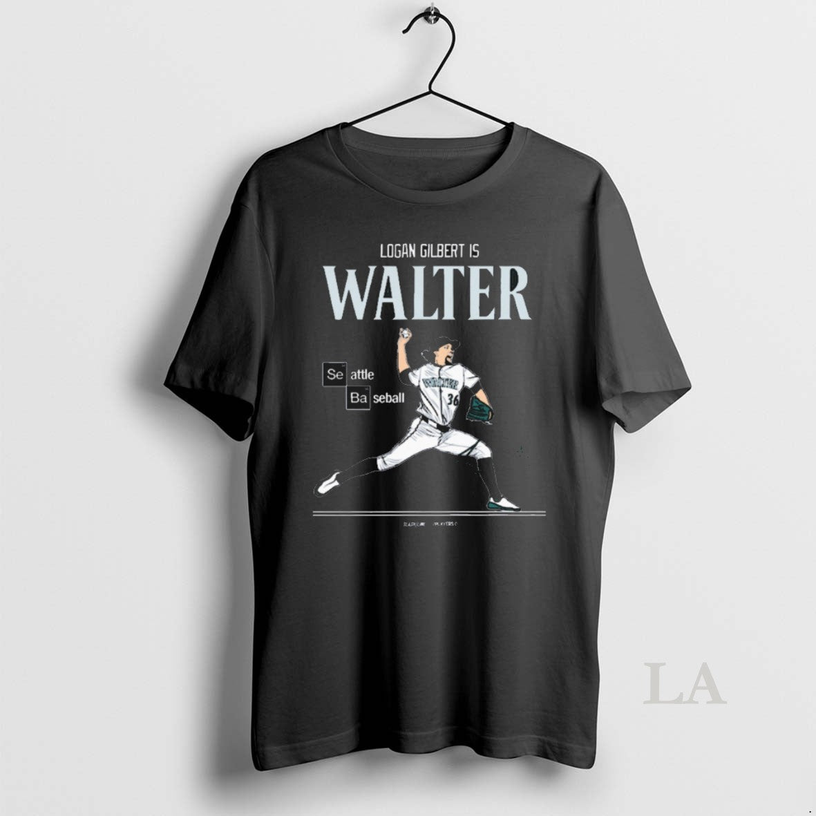 Original Logan Gilbert Is Walter Seattle Mariners Baseball Mlb Slash Line Signature - clothing by TeeHivey.com