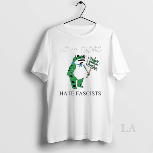 Original Love Frogs Hate Fascism Tour - clothing by TeeHivey.com