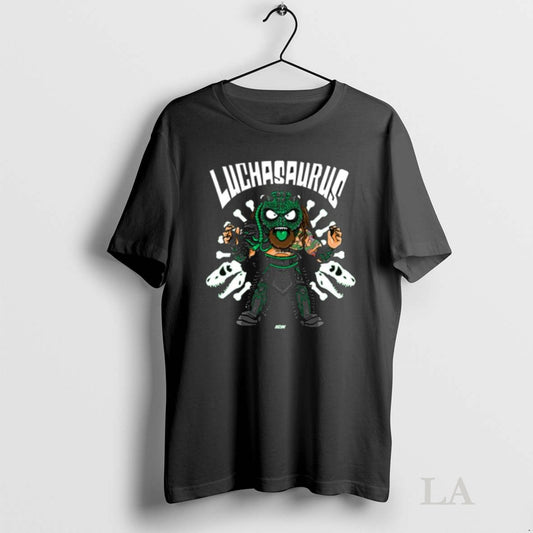 Original Luchasaurus Back From Long Sleve