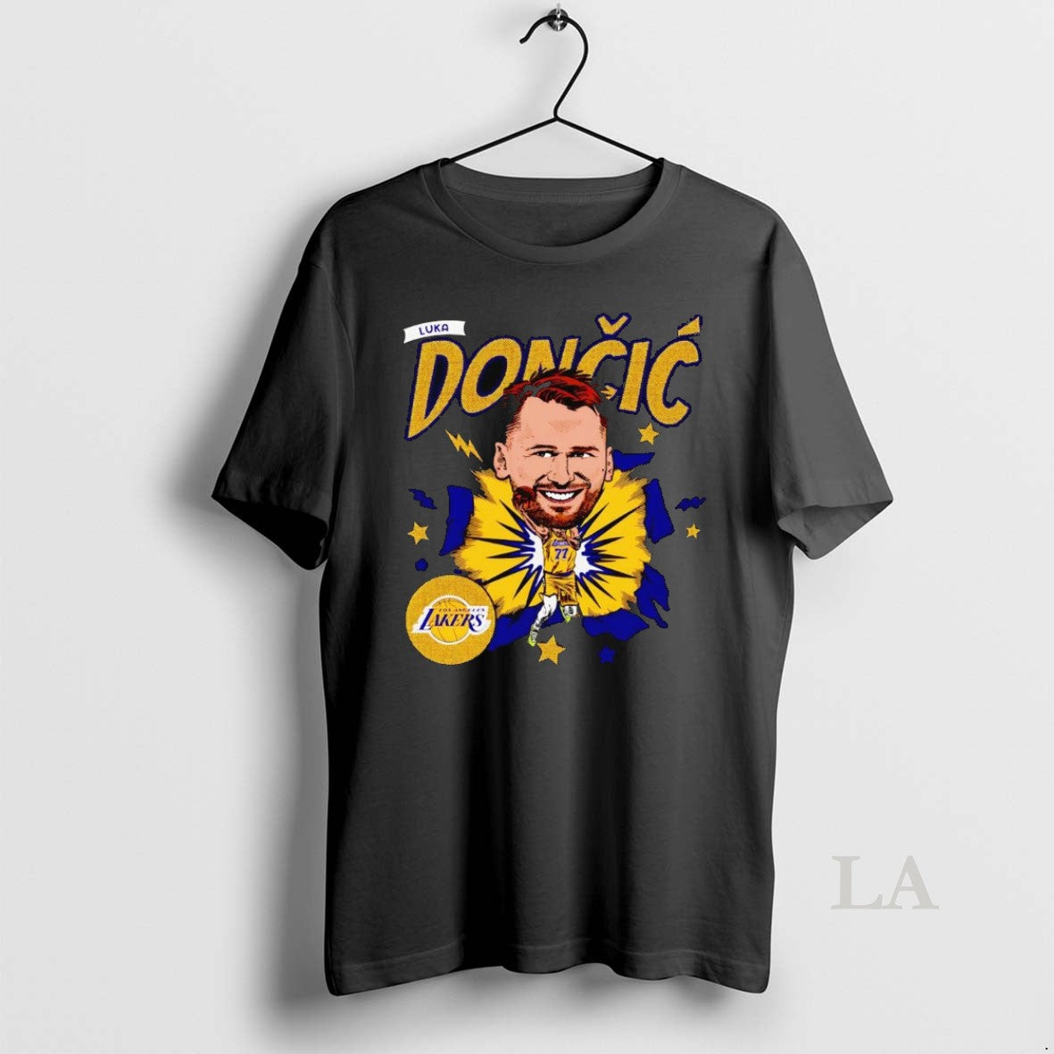 Original Luka Doncic Big Head Caricature Lakers - clothing by TeeHivey.com