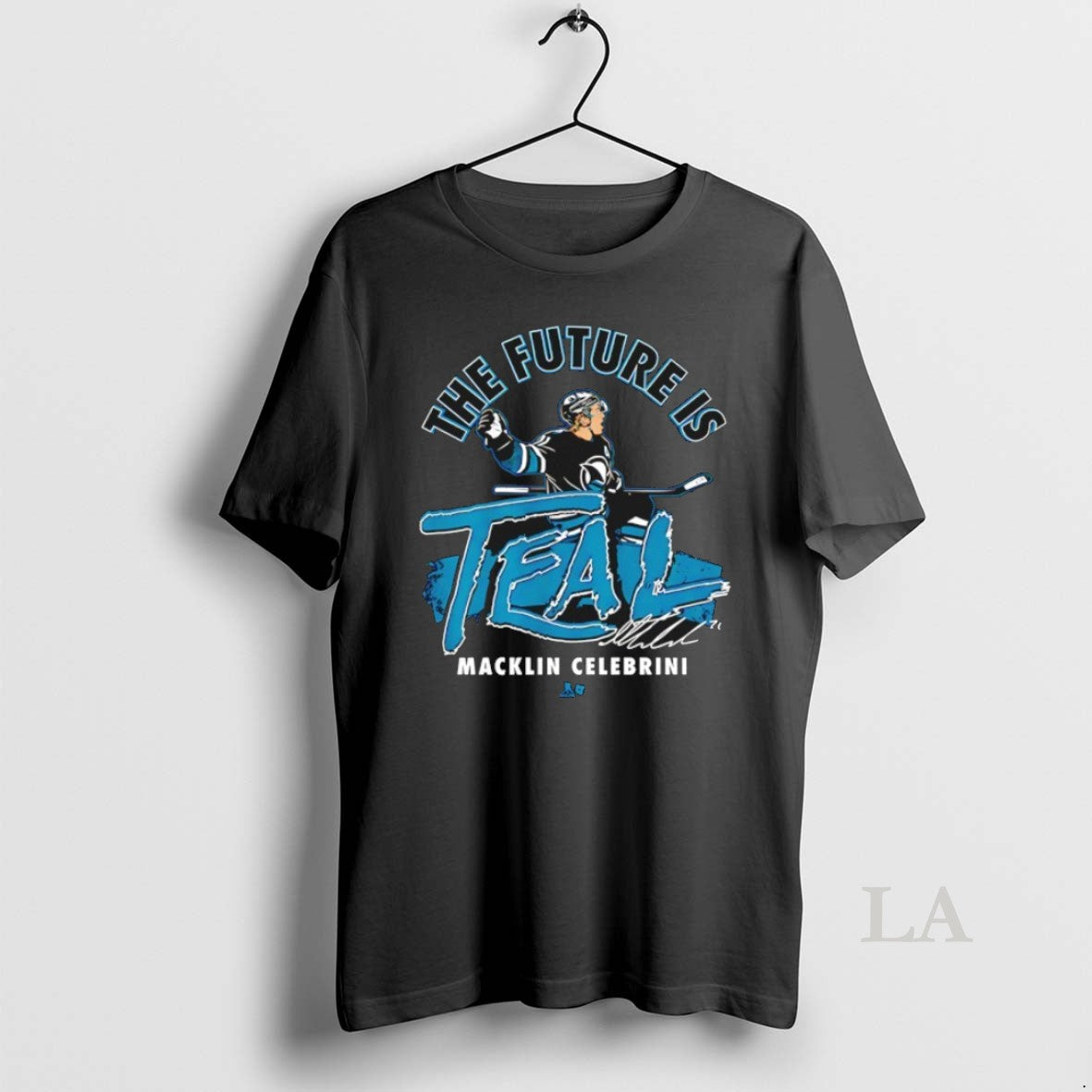 Original Macklin Celebrini San Jose Sharks Hockey The Future Is Teal Signature - clothing by TeeHivey.com