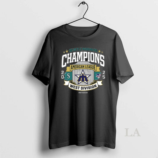 Original Mariners Al West Division Champions 2025 Vintage - clothing by TeeHivey.com