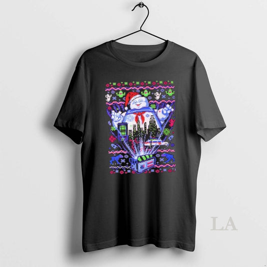 Original Marshmallow Man Ugly Christmas Pixel Art - clothing by TeeHivey.com