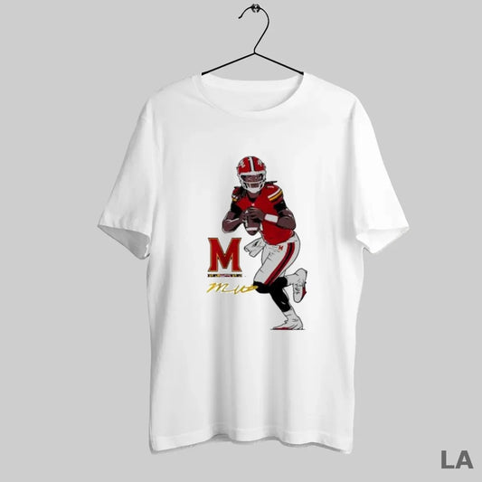 Original Maryland Terps Football Player Cartoon Logo - clothing by TeeHivey.com