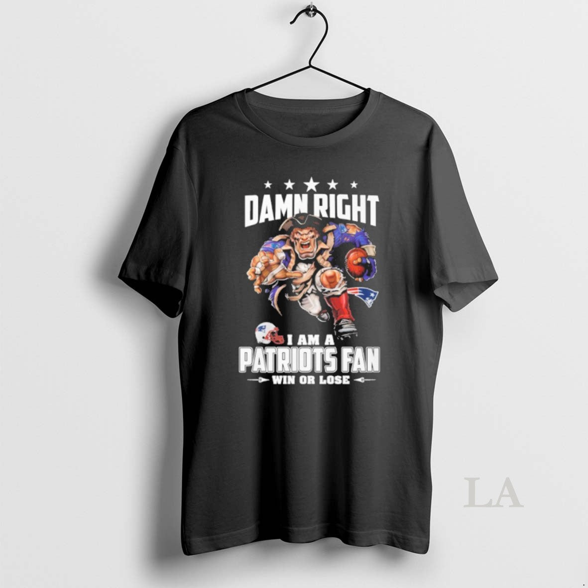 Original Mascot Damn Right I Am A Patriots Fan Win Or Lose - clothing by TeeHivey.com