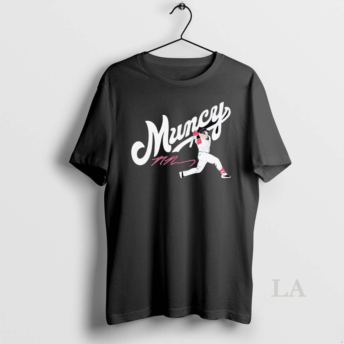 Original Max Muncy Batting Signature Dodgers - clothing by TeeHivey.com