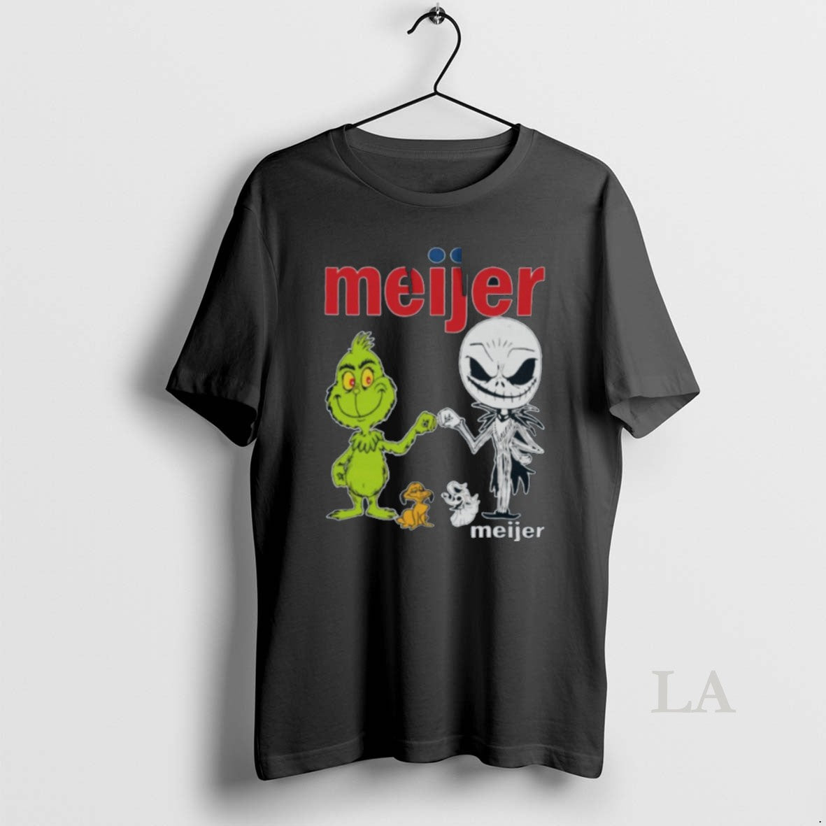Original Meijer Merch Grinch And Jack Skellington Fist Bump Meijer Halloween Hoodie0 - clothing by TeeHivey.com
