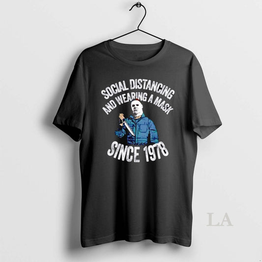 Original Michael Myers Social Distancing And Wearing A Mask Since 1978 Ornaments - clothing by TeeHivey.com