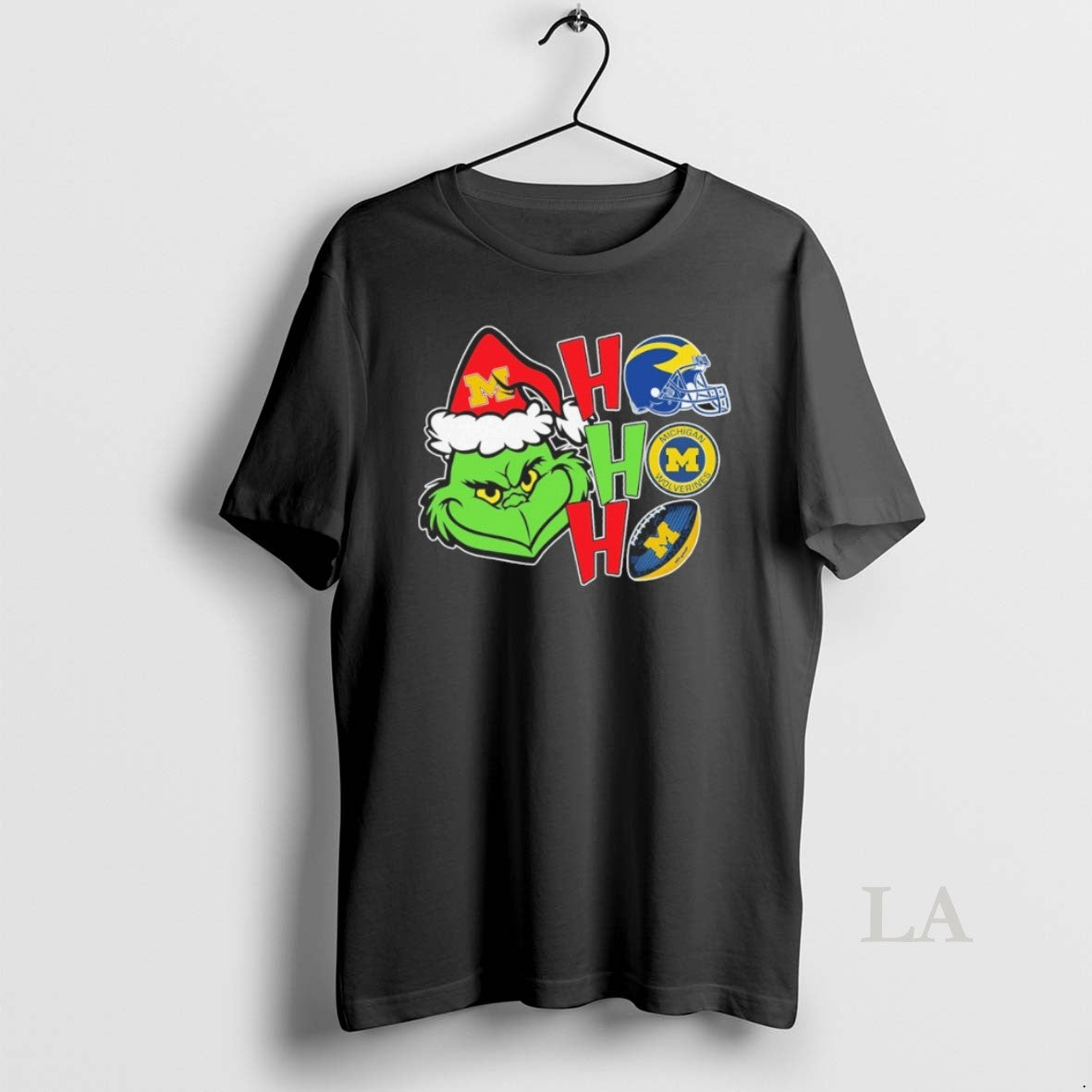 Original Michigan Grinch Ho Ho Ho Football - clothing by TeeHivey.com