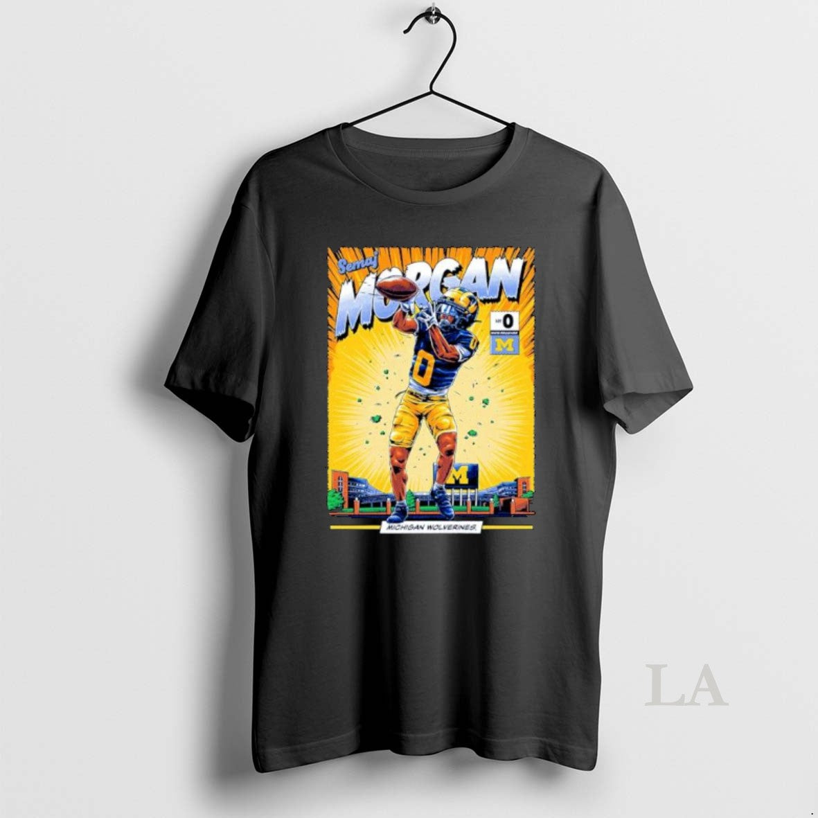 Original Michigan Wolverines 0 Semaj Morgan Student Athlete Comic Ornaments - clothing by TeeHivey.com