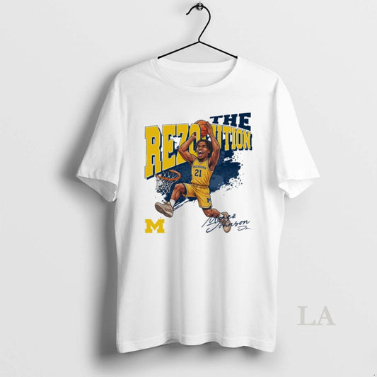 Original Michigan Wolverines Basketball Morez Johnson Jr - clothing by TeeHivey.com