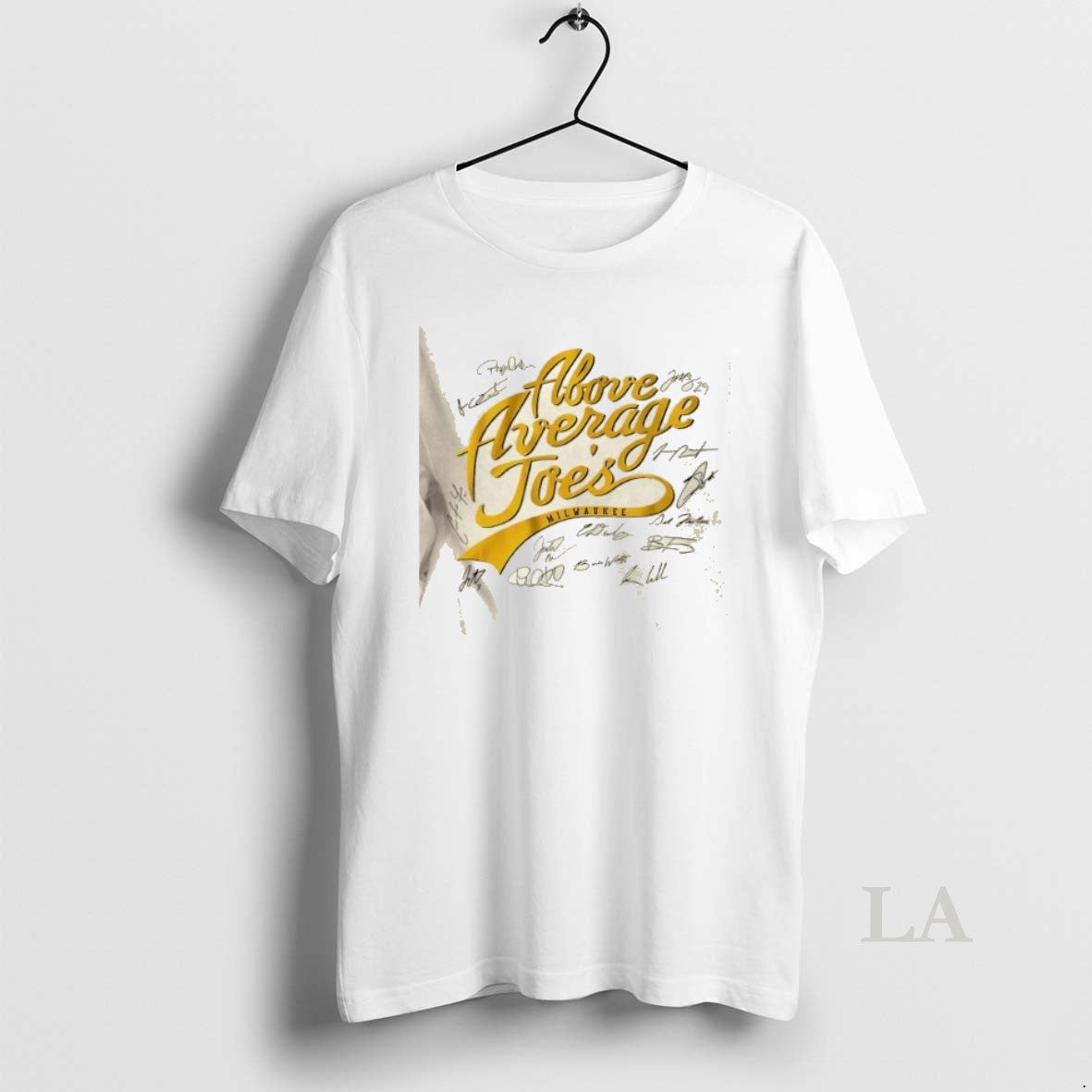 Original Milwaukee Brewers Baseball The Above Average Joes All Signatures - clothing by TeeHivey.com