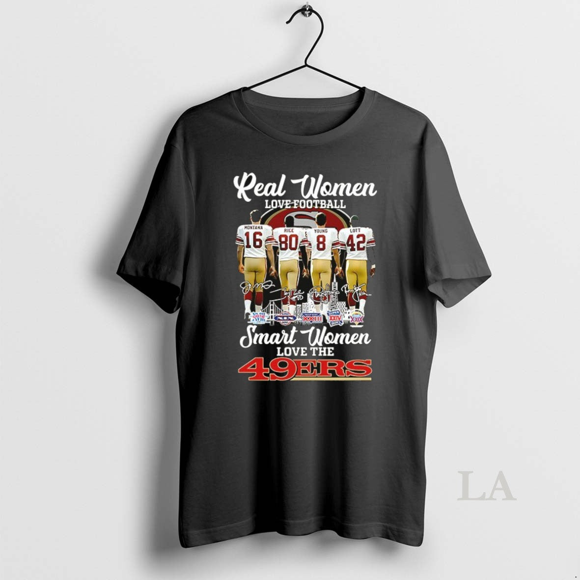 Original Montana Rice Young Lott Real Women Love Football Smart Women Love The San Francisco - clothing by TeeHivey.com