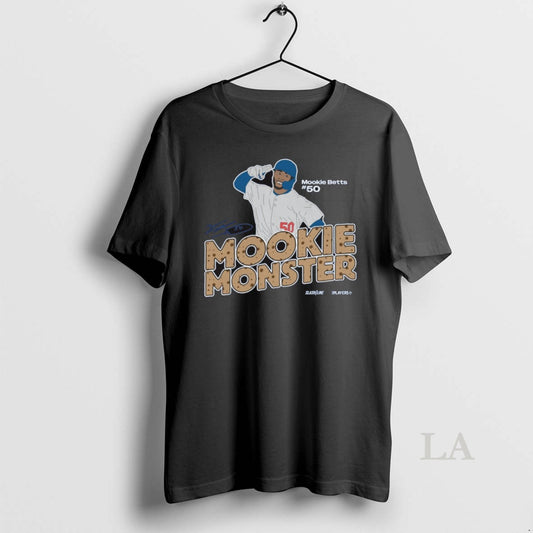 Original Mookie Monster Mookie Betts Los Angeles Dodgers Mlb Slash Line Signature Painting - clothing by TeeHivey.com