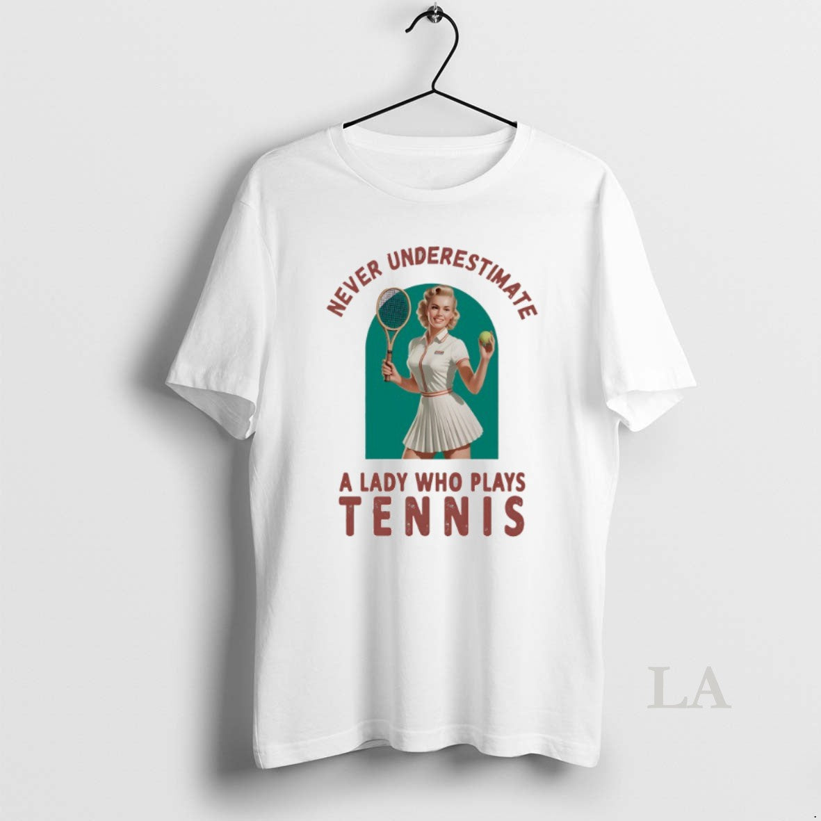 Original Never Underestimate A Lady Who Plays Tennis - clothing by TeeHivey.com