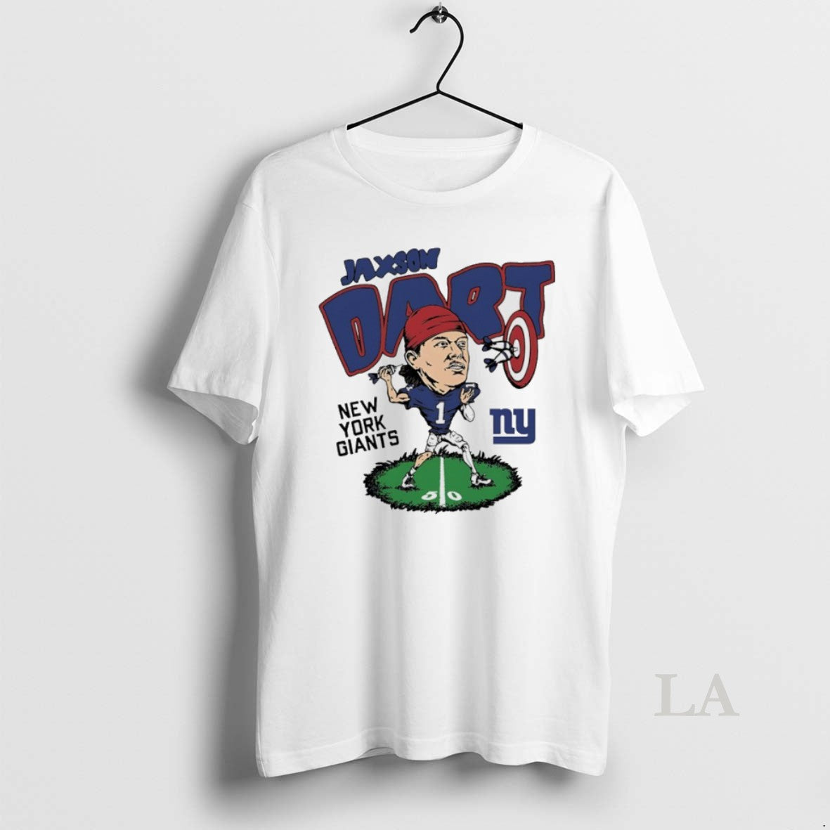 Original New York Giants Jaxson Dart Player Caricature - clothing by TeeHivey.com