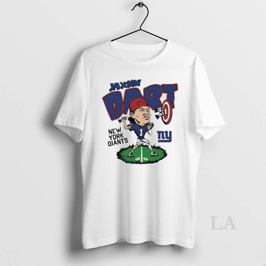 Original New York Giants Jaxson Dart Player Caricature - clothing by TeeHivey.com