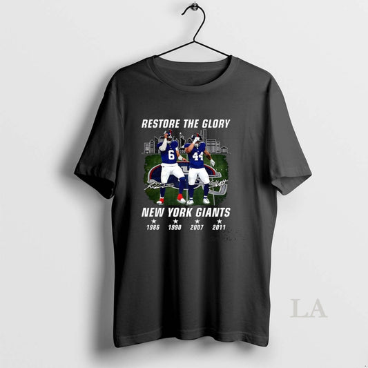 Original New York Giants Restore The Glory Signature - clothing by TeeHivey.com
